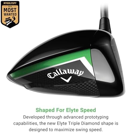 Callaway Elyte Triple Diamond Driver — Face Technology Detail