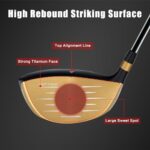 MAZEL Titanium Golf Driver — CNC Cup Face Detail