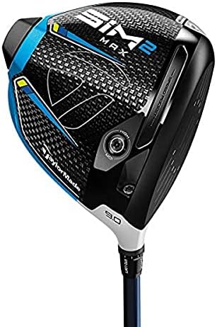 TaylorMade SIM2 Max Driver in Black/Light Grey, right hand 9 degree stiff flex — primary product shot